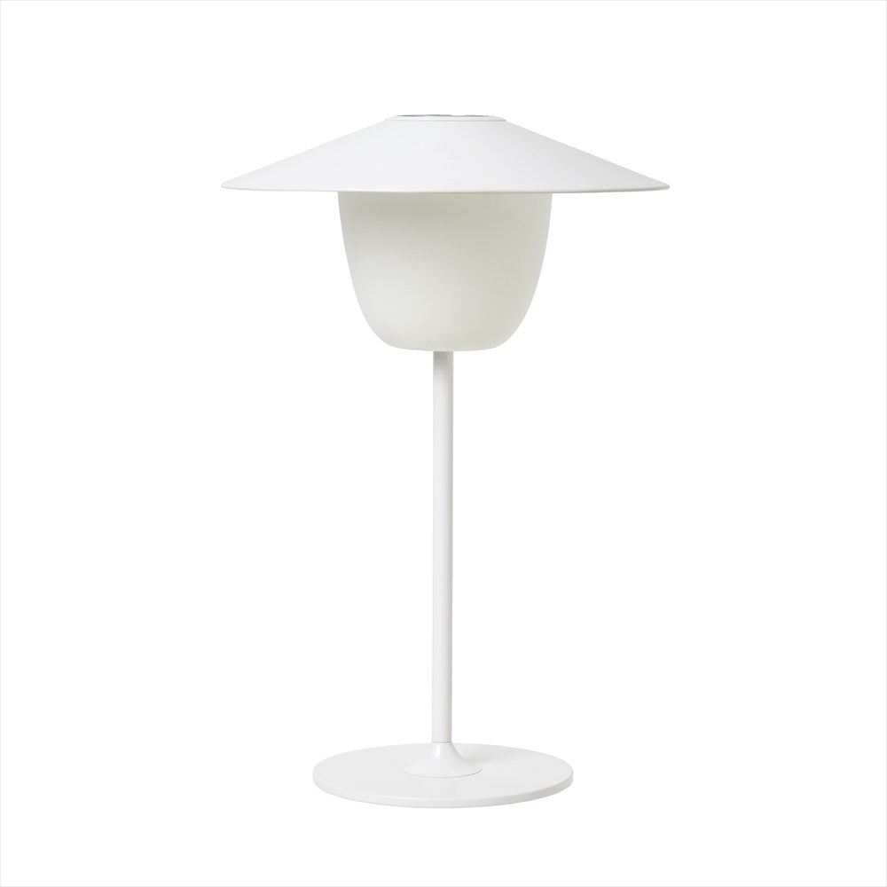 LED-lampa. Vit. H; 36 cm, O 22 cm. Matt pulverlackerad aluminium.