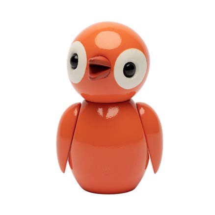 Trädekoration Spring birds. Färg: Orange Mått: L4,5 cm / B4,2 cm / H6,5 cm.