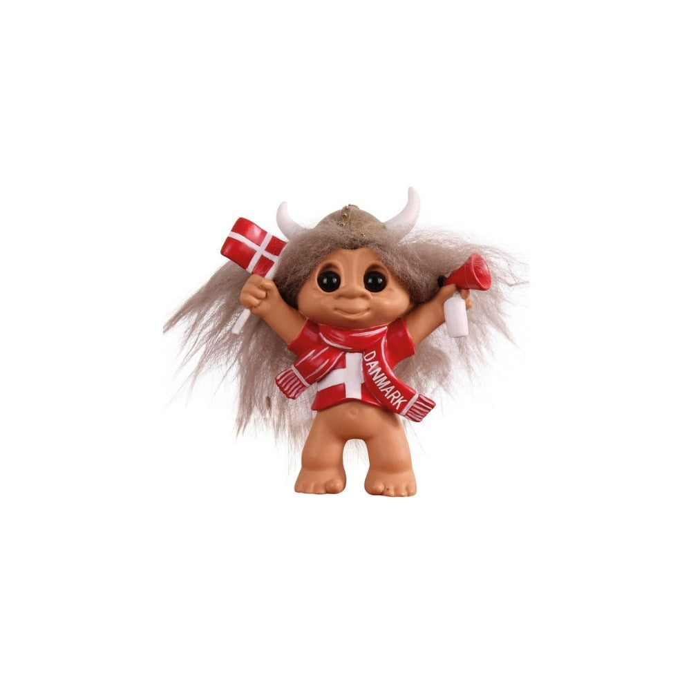 Lyckotroll Roligan. Vardagstroll. Höjd: 9 cm. Material: Polyresin, fårskinn.