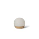 Rechargeable table lamp.
Beech wood, ABS, opal mouth
blown glass. LED, 1 W, micro
USB, constant light, no timer.
DC5V, IP20, 2700 K. 32 cm
USB wire included. Charging
time: 3-4 hours Working time:
Minimum 10 hours. CE
approved. Made in China,
designed in Denmark