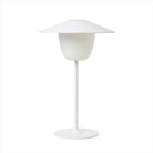 LED-lampa. Vit. H; 36 cm, O 22 cm. Matt pulverlackerad aluminium.