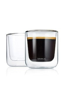Set med 2 st isolerande kaffe- och teglas, NERO, medium