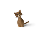 Dekoration - Ek/Askträ (FSC-märkt) - Mått: H 15,9 cm, O 6,1 cm