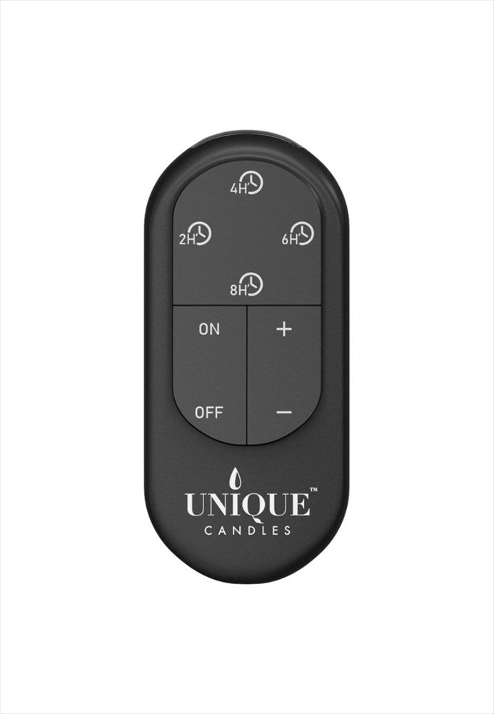 Fjärrkontroll för Unique Candles LED-ljus. Färg: Svart