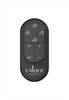 Fjärrkontroll för Unique Candles LED-ljus. Färg: Svart