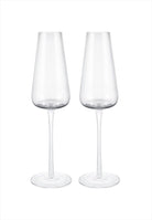 Belo champagneglas 2-pack. Volym: 20 cl. Mått: H24,5 cm / D6 cm. Material: Glas (munblåst). Designer: Frederike Martens. Diskmaskinssäker: Ja. Färg: Klar