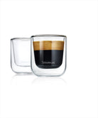 Set med 2 isolerande Espressoglas / Teglas, NERO, small