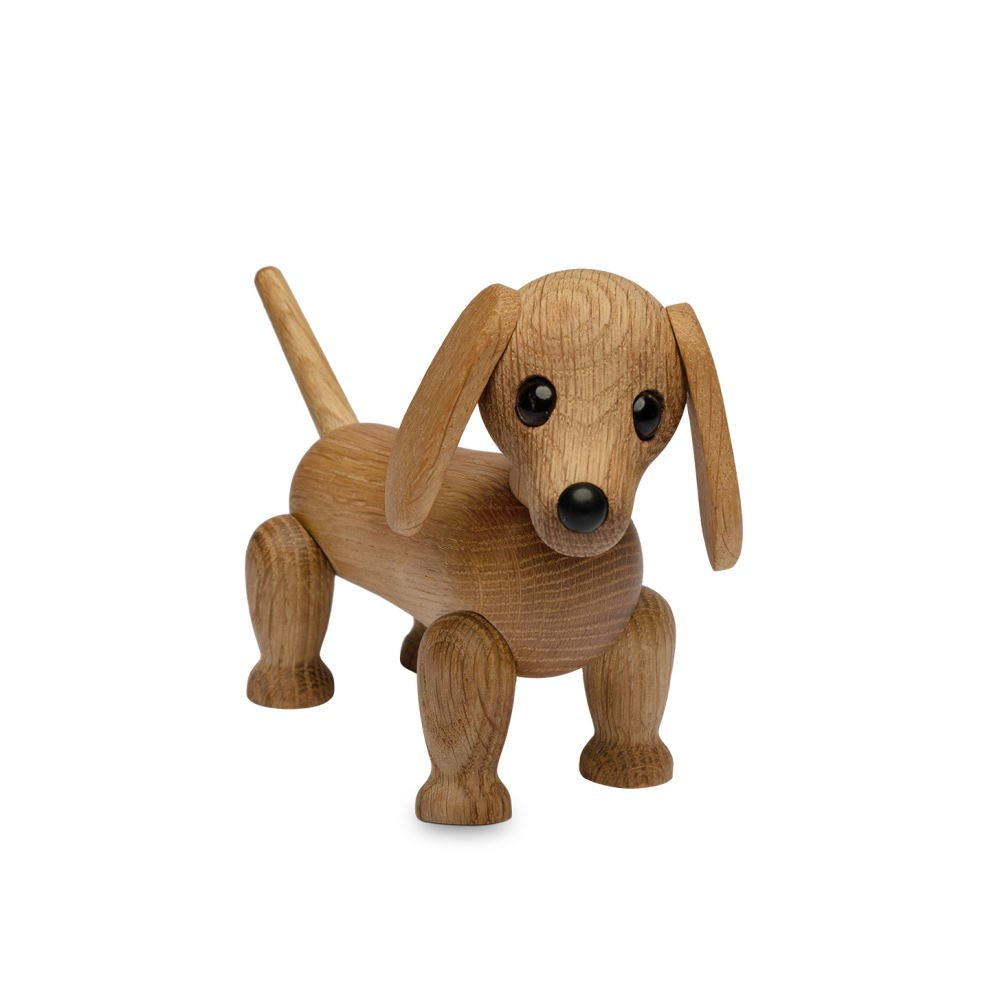 Trädekoration tax. Färg: Natur. Mått: L14,7 cm / B5,5 cm / H9,5 cm. Material: FSC Ek.