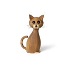 Dekorationskatt. Material: FSC-märkt Ek/Lönn. H 42 cm, L 22 cm.