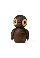 Trädekoration Spring birds. Färg: Brun. Mått: L4,5 cm / B4,2 cm / H6,5 cm. Material: FSC termoask, FSC lönn, plast. Designer: Chresten Sommer