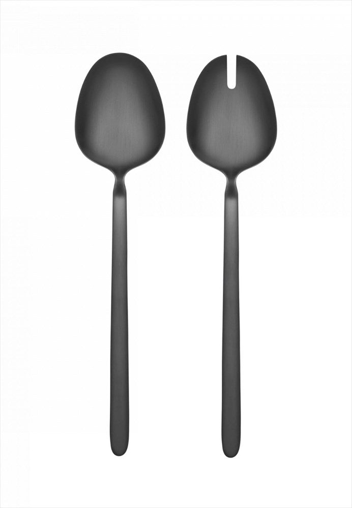 Salladsbestick 2 delar. Material: Rostfritt stål (pulverlackerat). Färg: Svart