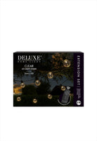 Förlängningsset till LED Ljusslinga Clear Starter set Small DH-CLEAR-S0001. Längd 3 m med 10 lampor för inomhus och utomhus. Mått lampa: D6 cm. IP44 vattentät. Fungerar med DeluxeHomearts fjärrkontroll som köpes separat.