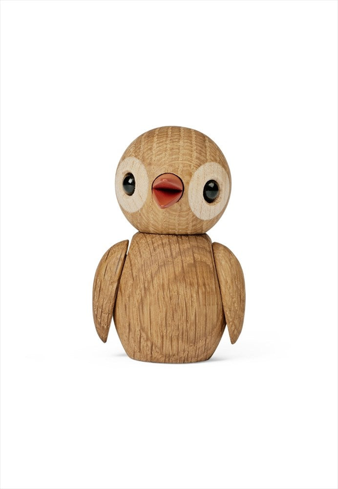 Trädekoration Spring birds. Färg: Natur. Mått: L4,5 cm / B4,2 cm / H6,5 cm. Material: FSC ek, FSC lönn, plast. Designer: Chresten Sommer