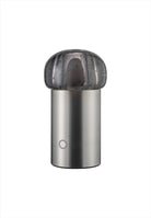 Iris LED-lampa. Bärbar trådlös bordslampa. 3 ljusnivåer. Mått: Ø10 / H18 cm. Material: Glasskärm, aluminiumbas. Färg: Silver Metal