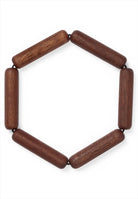 Ihopfällbart underlägg med magnet. Färg: Mörk mahogny. Mått: L14 cm / B14 cm / H20 cm. Material: FSC mahogny, resår. Designer: Thor Høy